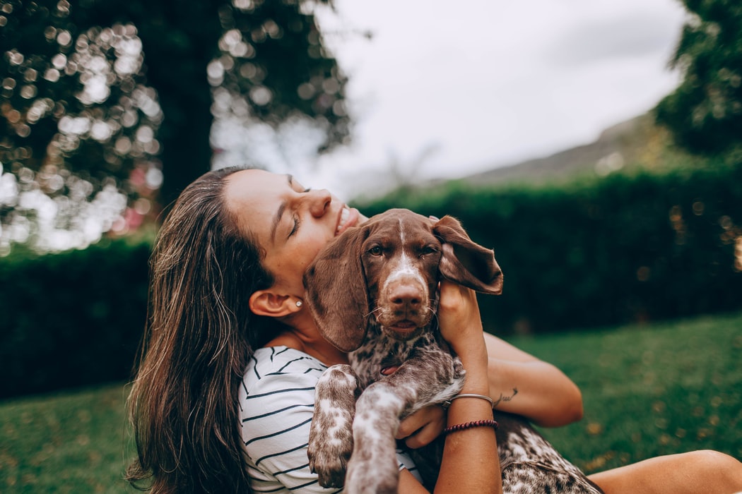 Travelling With Your Pets - owner hugging pet